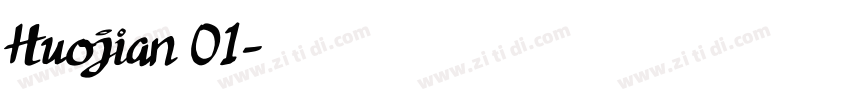 Huojian 01字体转换